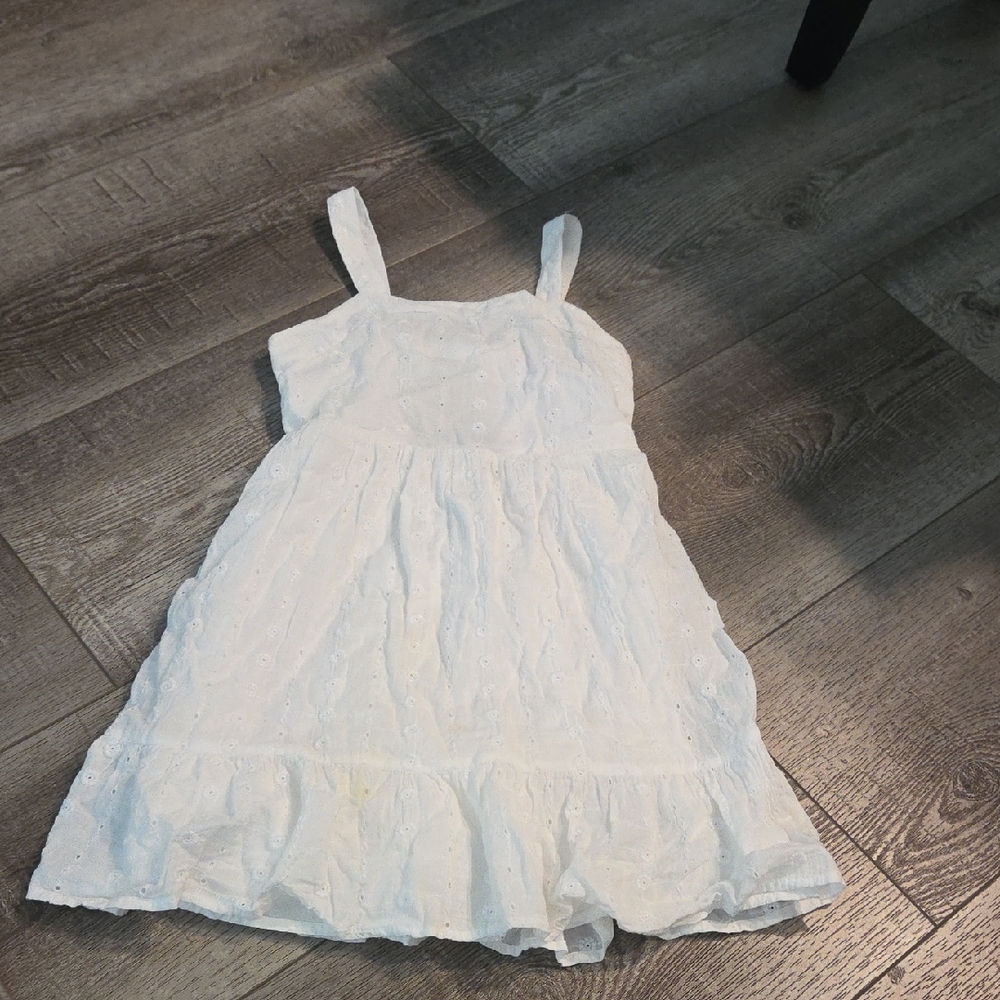 Cat & Jack White Eyelet Casual Dress